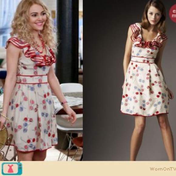 Kate Spade Avery Sunglasses Fun Dress Size 6 Silk Dress - Picture 5 of 9